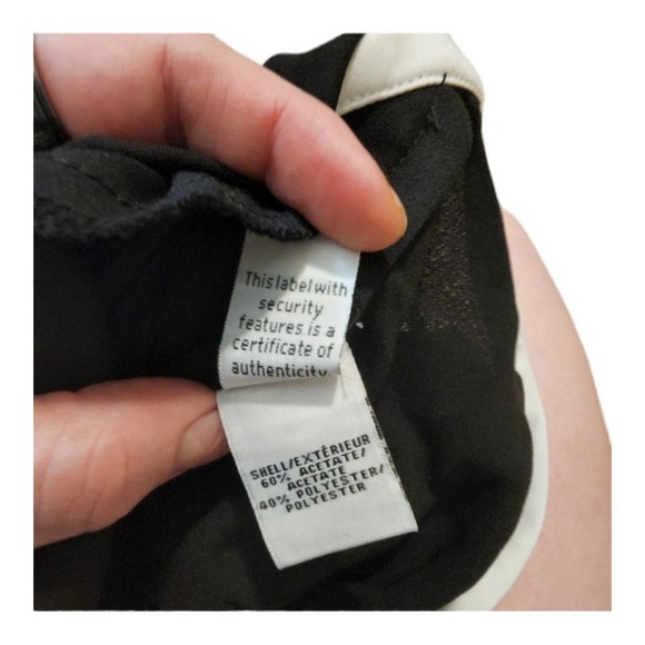 Diane von Furstenberg - Black w/ White Trim Shorts Sz 4 - Picture 6 of 7